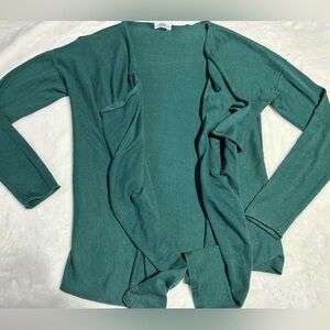 Green Knit Women's Flowy Cardigan